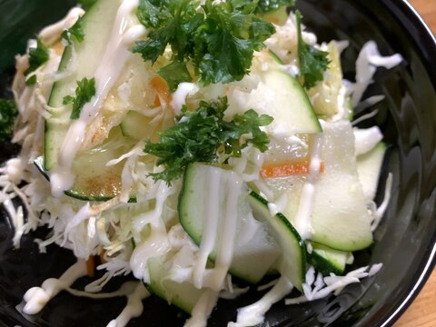 キャベツとズッキーニのサラダ✧︎